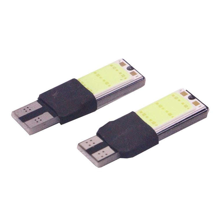 2 PCS T10 3W 160-180LM 2 LED Ice Blue COB LED Decode Car Clearance Lights Lamp, DC12V, 2 LED COB ...
