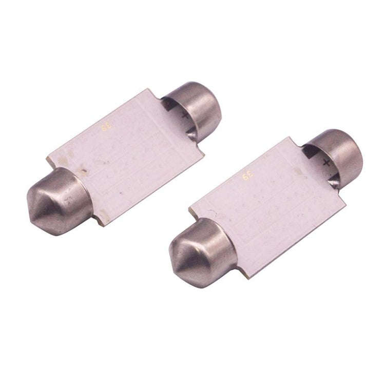 2 PCS 39mm 1.5W 80LM White Light 1 COB LED License Plate Reading Lights Car Light Bulb, 39mm