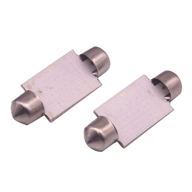 2 PCS 41mm 1.5W 80LM White Light 1 COB LED License Plate Reading Lights Car Light Bulb, 41mm