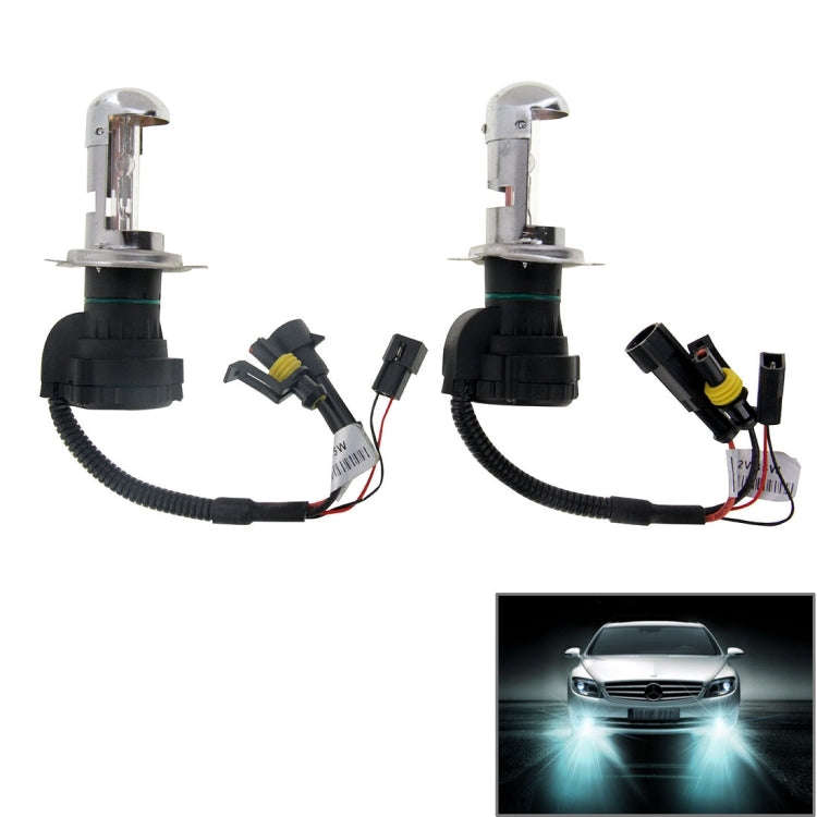 DC12V 35W H4-3 HID Xenon Light Single Beam Super Vision Waterproof Head Lamp with One Cable, Colo...
