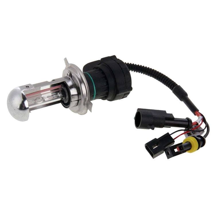 DC12V 35W H4-3 HID Xenon Light Single Beam Super Vision Waterproof Head Lamp with One Cable, Colo...