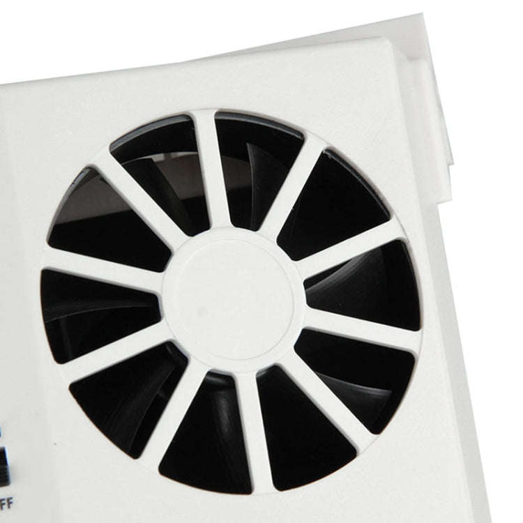 2W Solar Powered Car Auto Air Vent Cool Fan Cooler Ventilation System Radiator, with Temperature ...