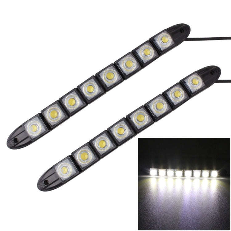 2 PCS  4W 8 LED SMD 5050 Flexible Snake LED Car Daytime Running Lights, DC 12V, 4W