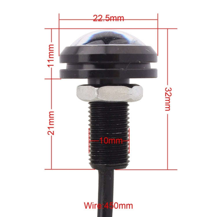 2 PCS  22.5mm 2W 200LM White + Yellow Light 4 LED SMD 5630 Eagle Eye Car Steering Light Daytime R...