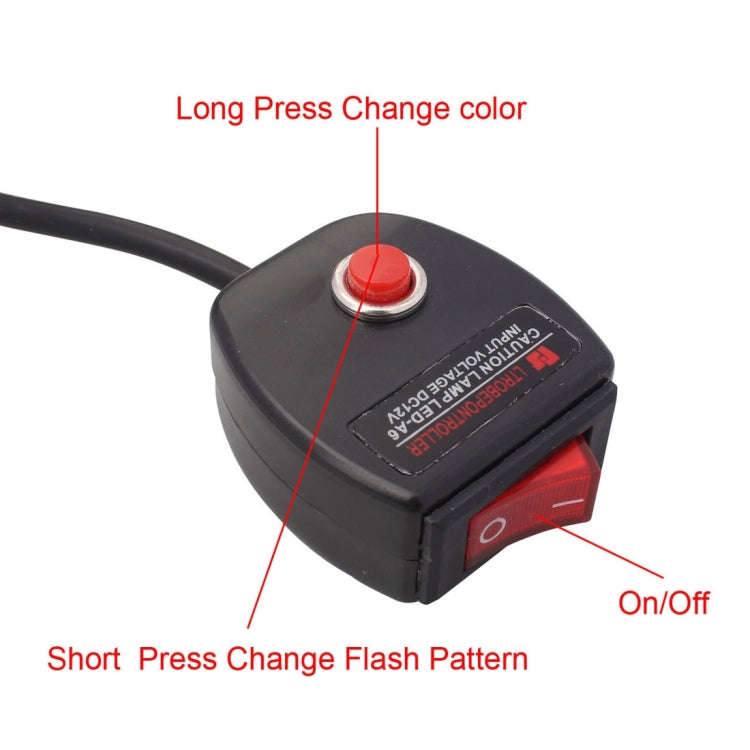 2 PCS  6 inch 6 LED 2 x 18W Car Flash Warning Light Red + Blue Change White Waterproof Emergency ...