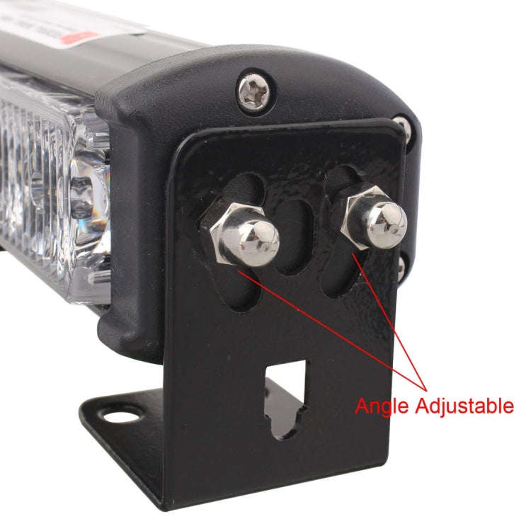 2 PCS  6 inch 6 LED 2 x 18W Car Flash Warning Light Red + Blue Change White Waterproof Emergency ...