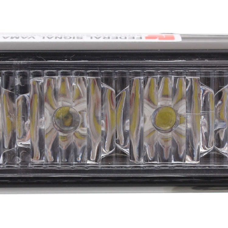 2 PCS  6 inch 6 LED 2 x 18W Car Flash Warning Light Red + Blue Change White Waterproof Emergency ...