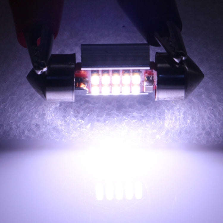 2 PCS 31mm 3W 180LM White Light 10 LED SMD 4014 CANBUS License Plate Reading Lights Car Light Bul...