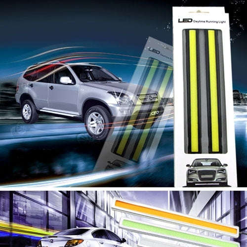2 PCS 6W*2 DRL LED Light Bar Car Light Source Waterproof Daytime Running Lights, DC 12V, NCD-17BK...