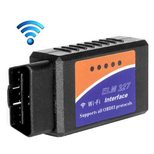 Portable ELM327 OBDII WiFi Car Diagnostic Interface Scanner Support All OBDII Protocols, ELM327 O...