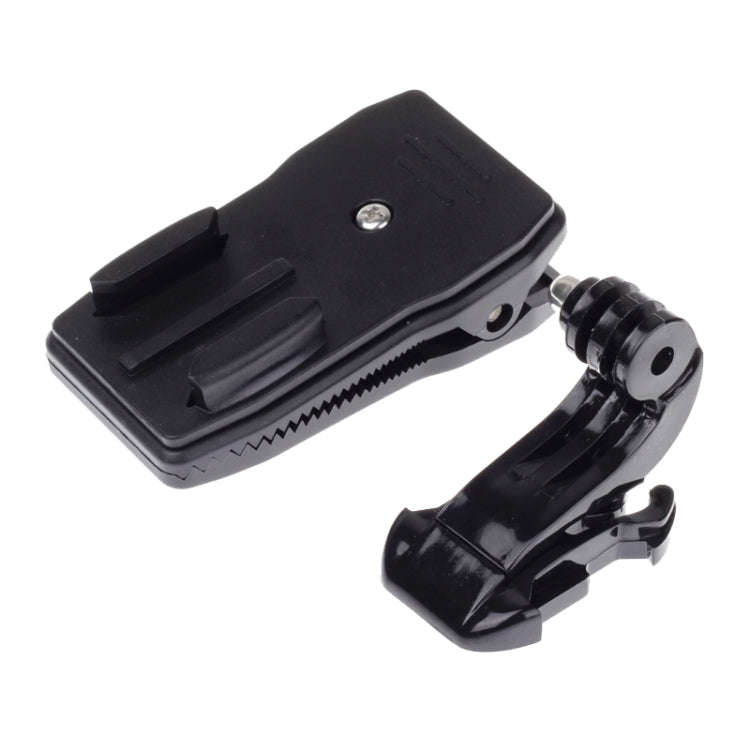 360 Degree Rotation J Shape Backpack Hat Clip Fast Clamp Mount for Xiaomi Yi Sport Camera(XM17), ...