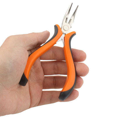 4.5 inch Long Bent Nose Pliers Hand Cutting Tool, Long Bent Pliers