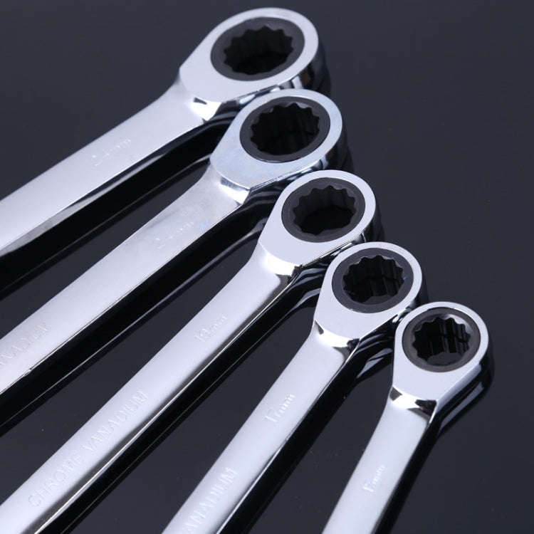 Professional Double-head Ratchet Wrench Set, 5 PCS/Set