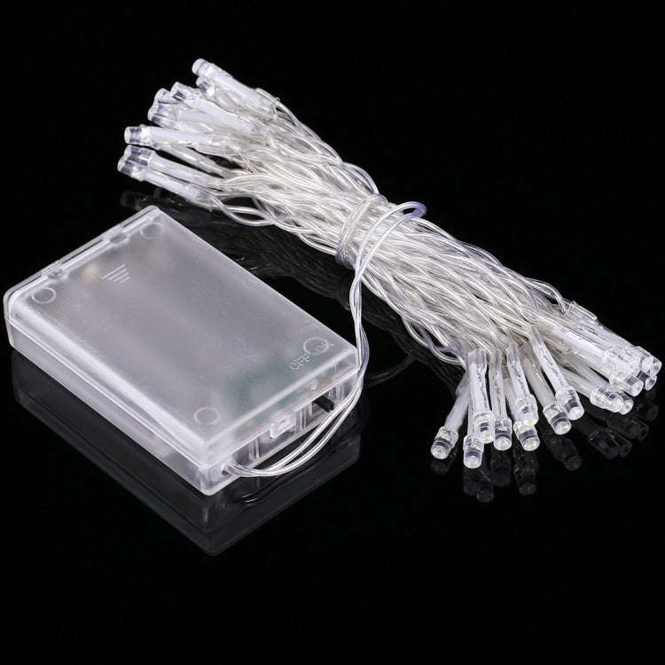 For Christmas Party, 20 LED 2-Mode Flash, Battery Powered, 2m Warm White, 2m  White Light
