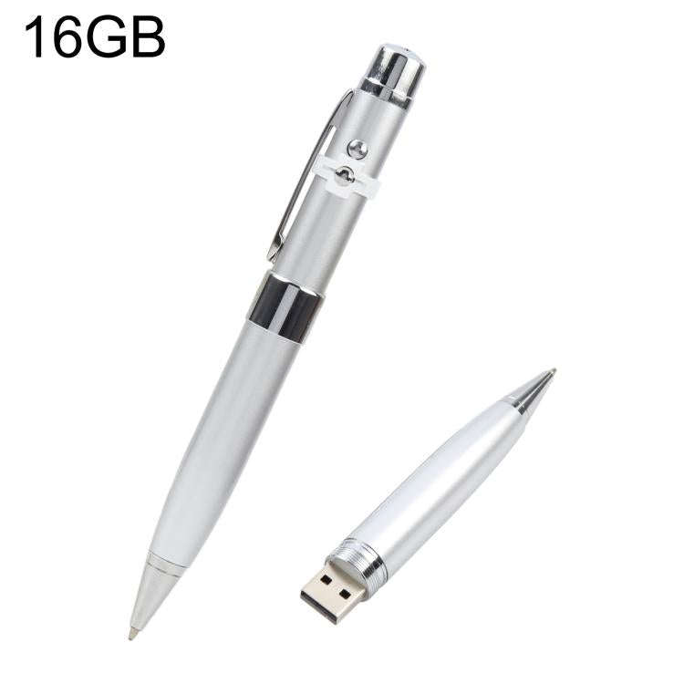 3 in 1 Laser Pen Style USB Flash Disk, Silver (16GB), 2GB (Silver), 4GB (Silver), 8GB (Silver), 1...