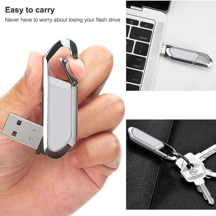4GB Metallic Keychains Style USB 2.0 Flash Disk (Grey), 4GB (Grey)
