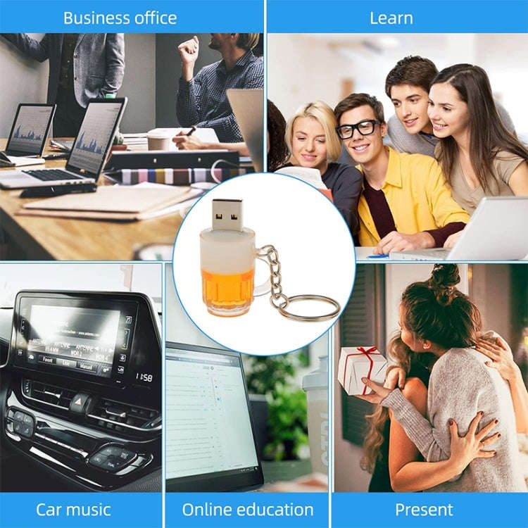Beer Keychain Style USB Flash Disk with 32GB Memory, 32GB