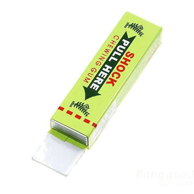 Shock Chewing Gun Practical Joke Funny Trick Shock Toy, Random Color Delivery, Chewing Gum Yellow