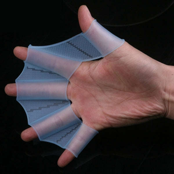 Silicone Swimming Web Fins Hand Flippers Training Gloves, M, Size: M Blue, Size: M Magenta