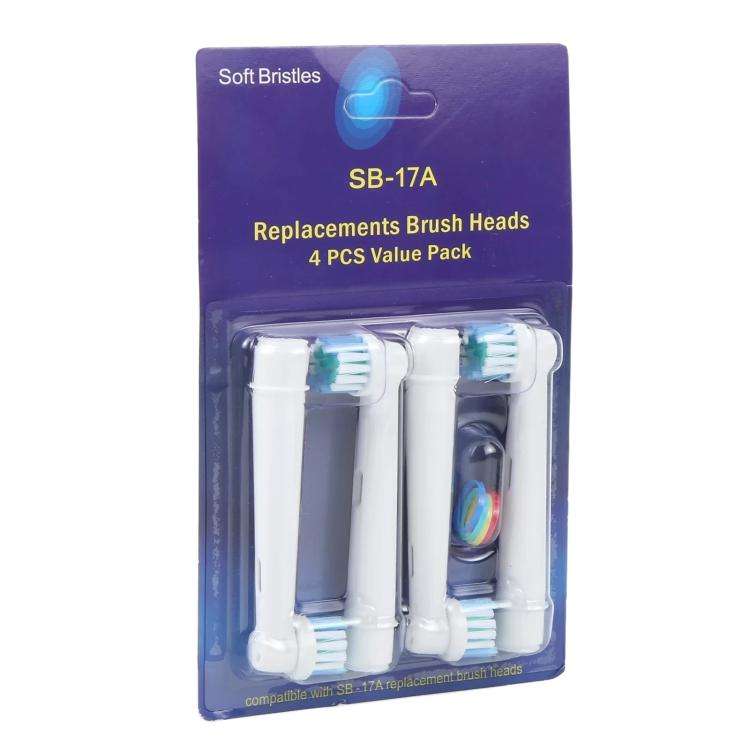 4 PCS/Pack Electric Toothbrush Replacement Heads, Soft Bristles for Deep Cleaning and Gum Care