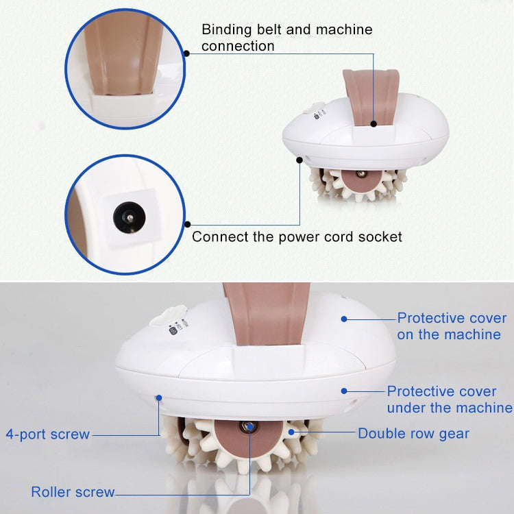 3D Mini Full Body Slimming Massager Roller Electric Slimmer Loss Weight Device, EU Plug