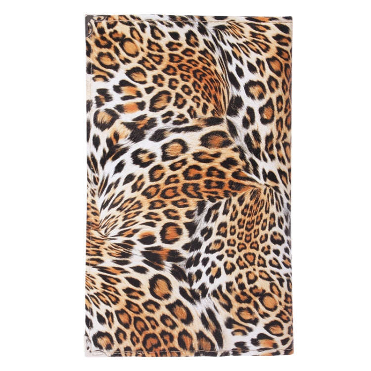 Foldable Trendy Panther Patterned Cosmetic Brush Case Bag Kit Set for Ladies / 12pcs Brushes Faci...