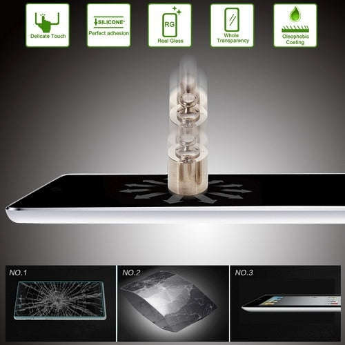 0.4mm 9H+ Surface Hardness 2.5D Explosion-proof Tempered Glass Film for iPad air 1/2 iPad Pro 9.7...