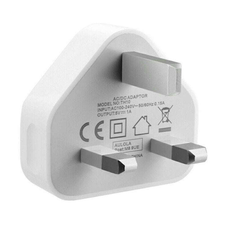 5V / 1A (UK Plug) USB Charger Adapter For  iPhone, Galaxy, Huawei, Xiaomi, LG, HTC and Other Smar...