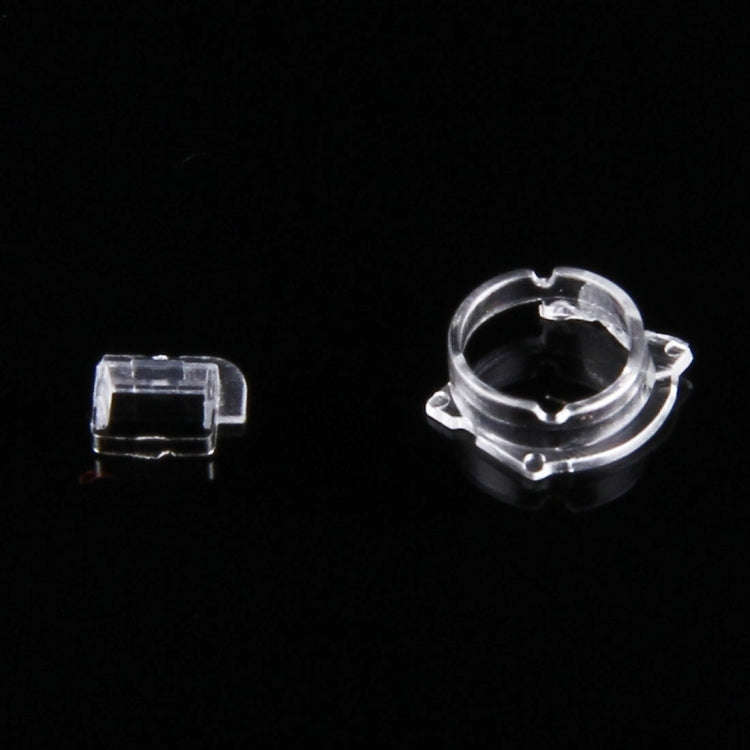 100 PCS Transparent Plastic Camera Lens Frame for iPhone 5 & 5S & 5C