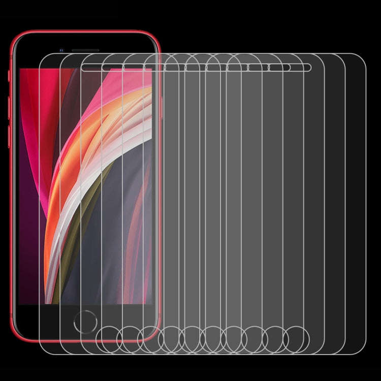 10 PCS for iPhone SE & 5 & 5S & 5C 0.26mm 9H Surface Hardness 2.5D Explosion-proof Tempered Glass...