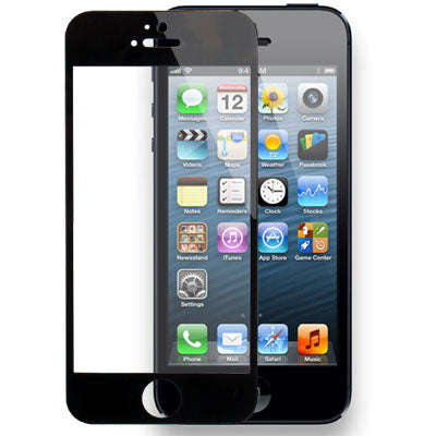 Tempered Glass Protective Film for iPhone 5 & 5S & 5C, For iPhone 5 & 5S & 5C Black (1 PC)
