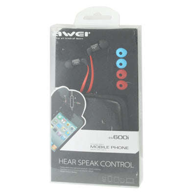 Awei ES600i Noodle Style 3.5mm Universal Headset with Hear Speaker Control & Microphone for iPhon...