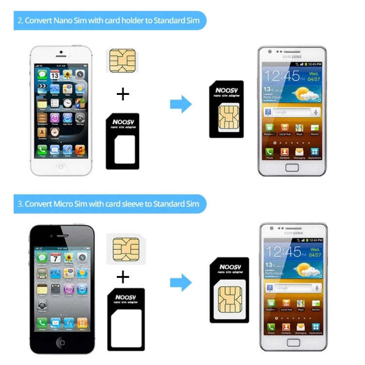 4 in 1 (Nano SIM to Micro SIM Card+ Micro SIM to Standard Card + Nano SIM to Standard Card + Sim ...