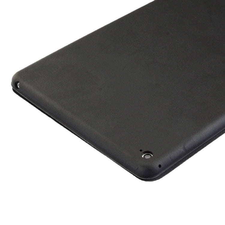 3-fold Naturally Treated Smart Leather Case with Sleep / Wake-up Function & Holder for iPad Air 2