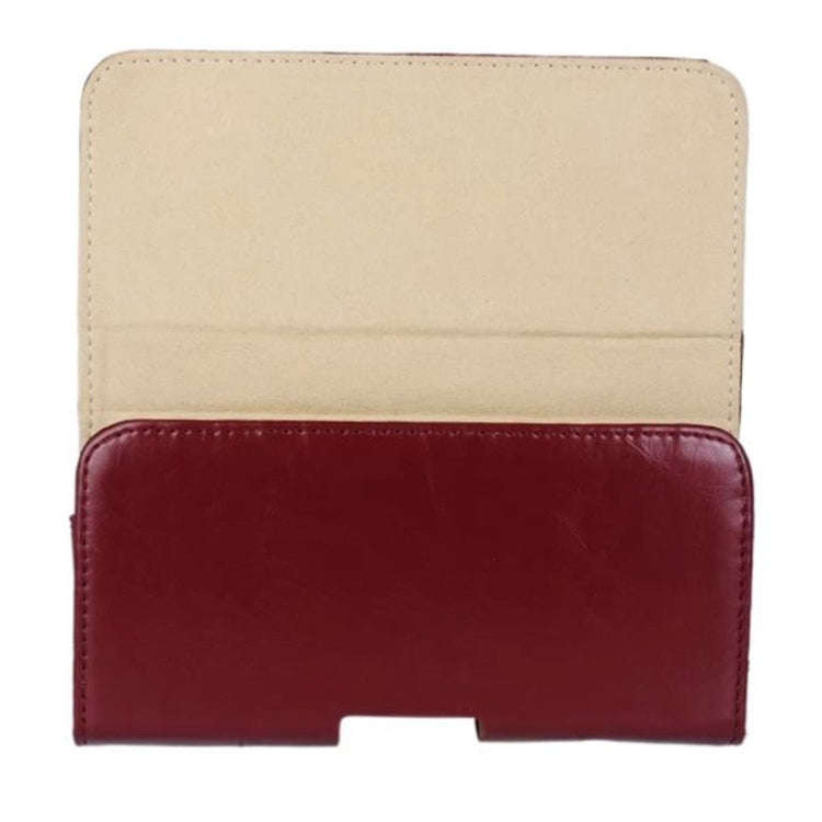 Crazy Horse Texture Horizontal Style Leather Waist Bag for iPhone 6 Plus / Galaxy Note 4 / Note 3...