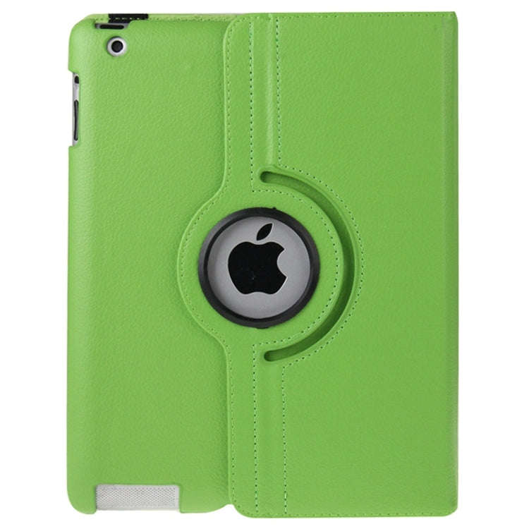 360 Degree Rotatable Leather Case with Sleep / Wake-up Function & Holder for New iPad (iPad 3), S...
