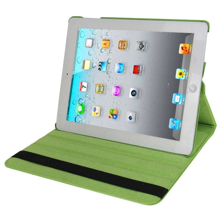 360 Degree Rotatable Leather Case with Sleep / Wake-up Function & Holder for New iPad (iPad 3), S...