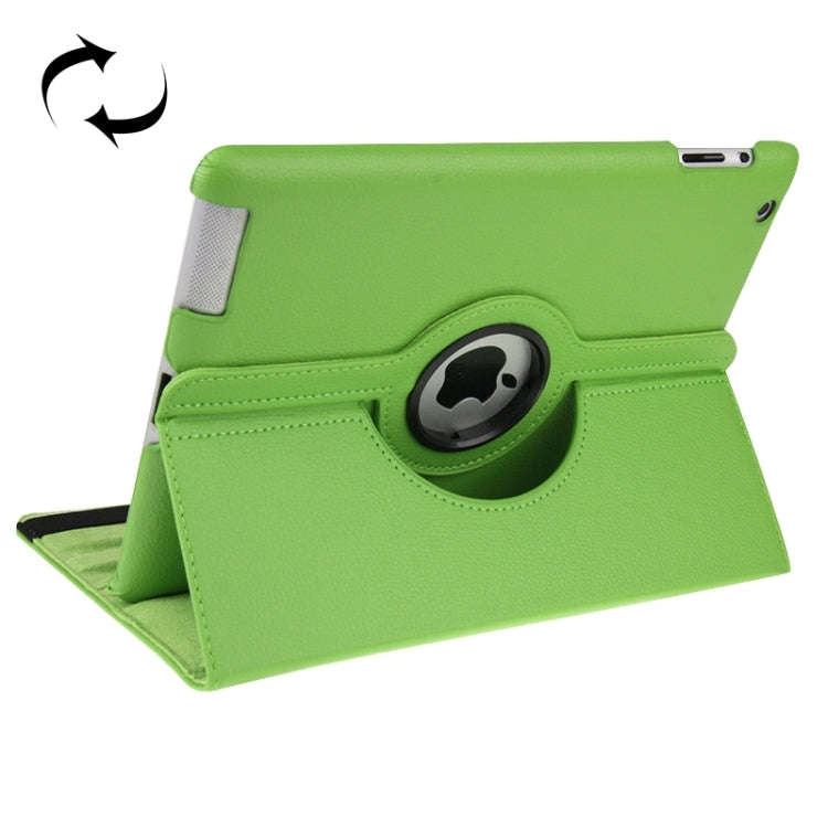 360 Degree Rotatable Leather Case with Sleep / Wake-up Function & Holder for New iPad (iPad 3), S...
