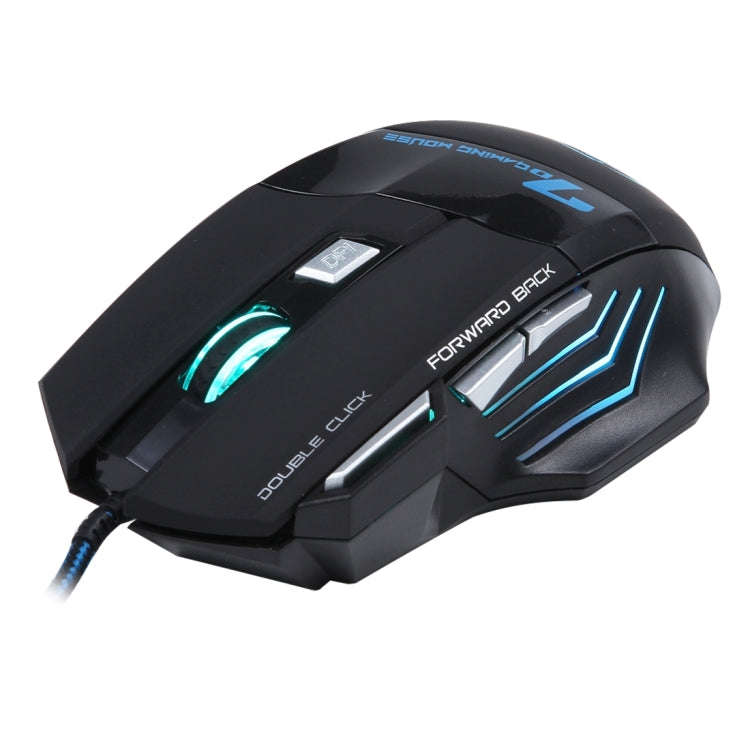 7 Buttons with Scroll Wheel 5000 DPI LED Wired Optical Gaming Mouse for Computer PC Laptop, X7 7 ...