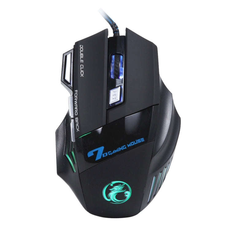 7 Buttons with Scroll Wheel 5000 DPI LED Wired Optical Gaming Mouse for Computer PC Laptop, X7 7 ...