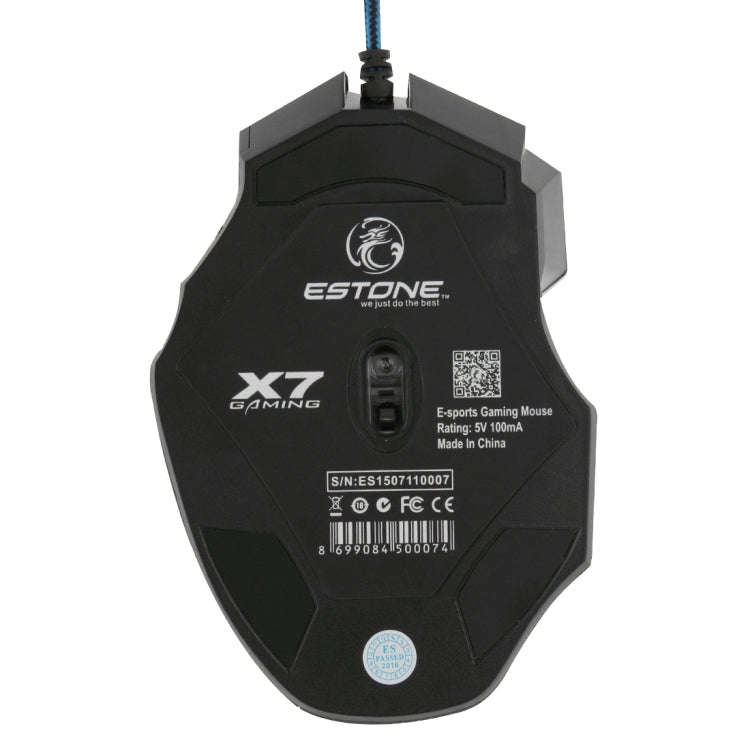 7 Buttons with Scroll Wheel 5000 DPI LED Wired Optical Gaming Mouse for Computer PC Laptop, X7 7 ...