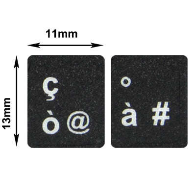 Italian Learning Keyboard Layout Sticker for Laptop / Desktop Computer Keyboard, Italian