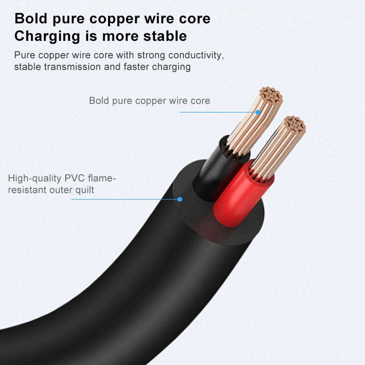 5.5 x 2.5mm DC Male Power Cable for Laptop Adapter, Length: 1.2m