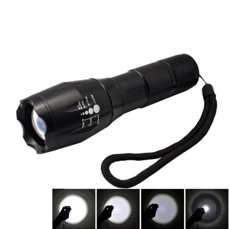 LT-XD White Light LED Flashlight 1800 LM 5-Modes(Black)