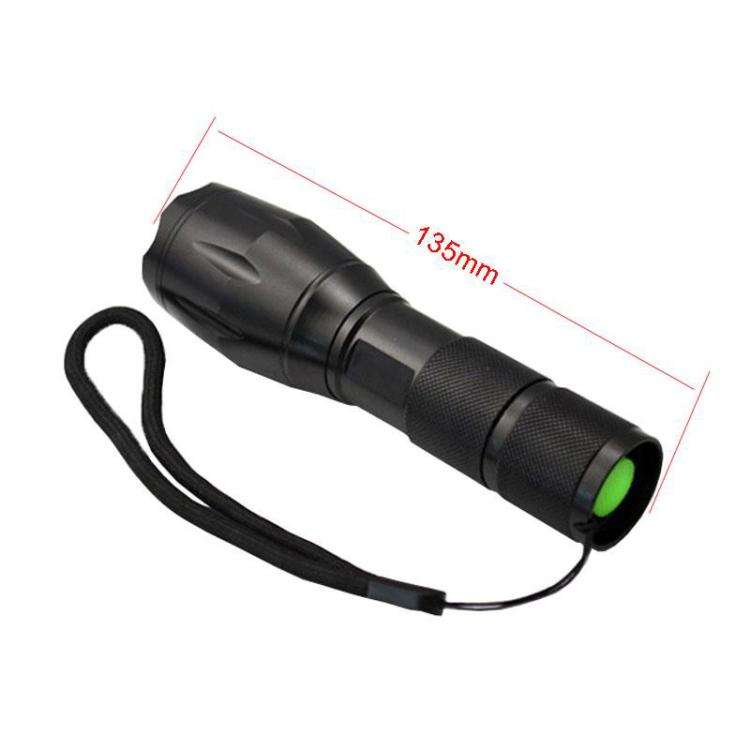 LT-XD White Light LED Flashlight 1800 LM 5-Modes(Black)