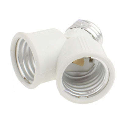 E27 to 2 E27 Light Bulbs Conversion Socket Double Lamp Socket, E27 to 2 E27