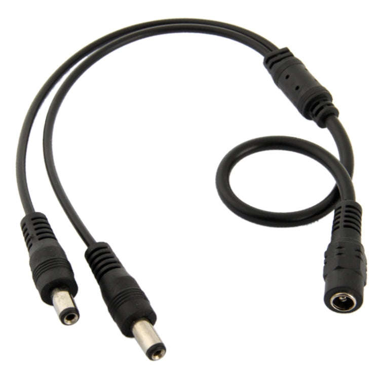 5.5mm x 2.1mm DC Power Female Barrel to 2 Male Barrel Connector Cable for LED Light Controller, L...