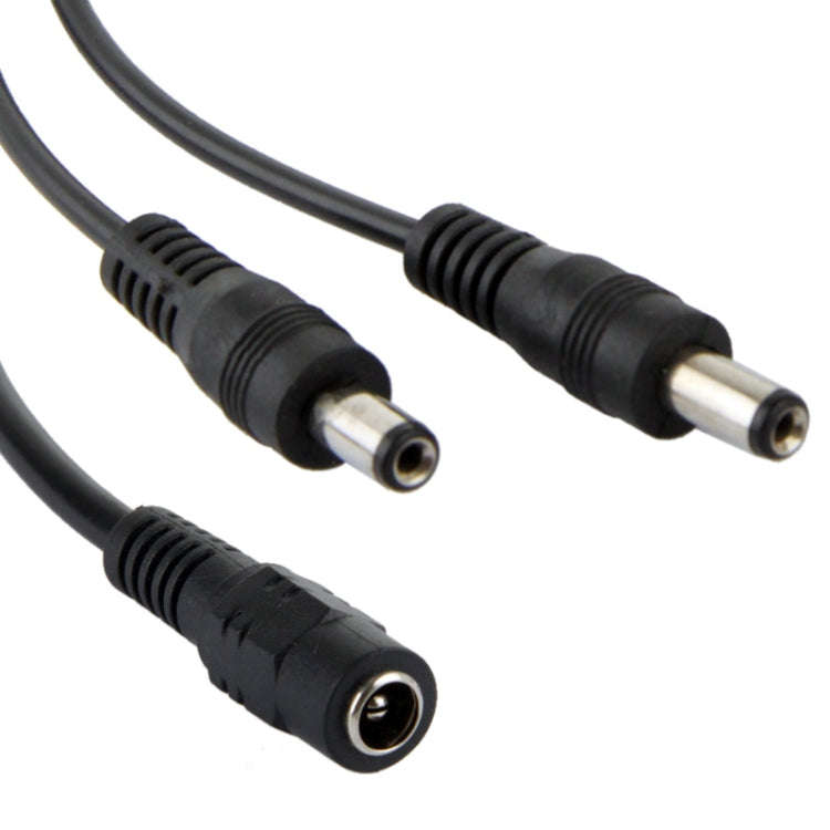5.5mm x 2.1mm DC Power Female Barrel to 2 Male Barrel Connector Cable for LED Light Controller, L...
