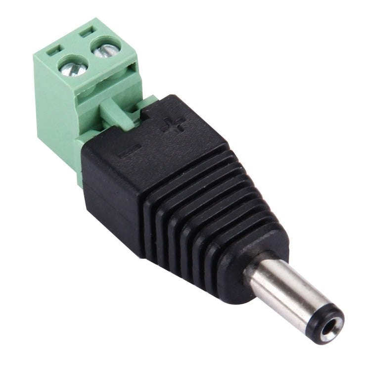 5 PCS 5.5 x 2.1mm DC Power Male Connector for CCTV Camera