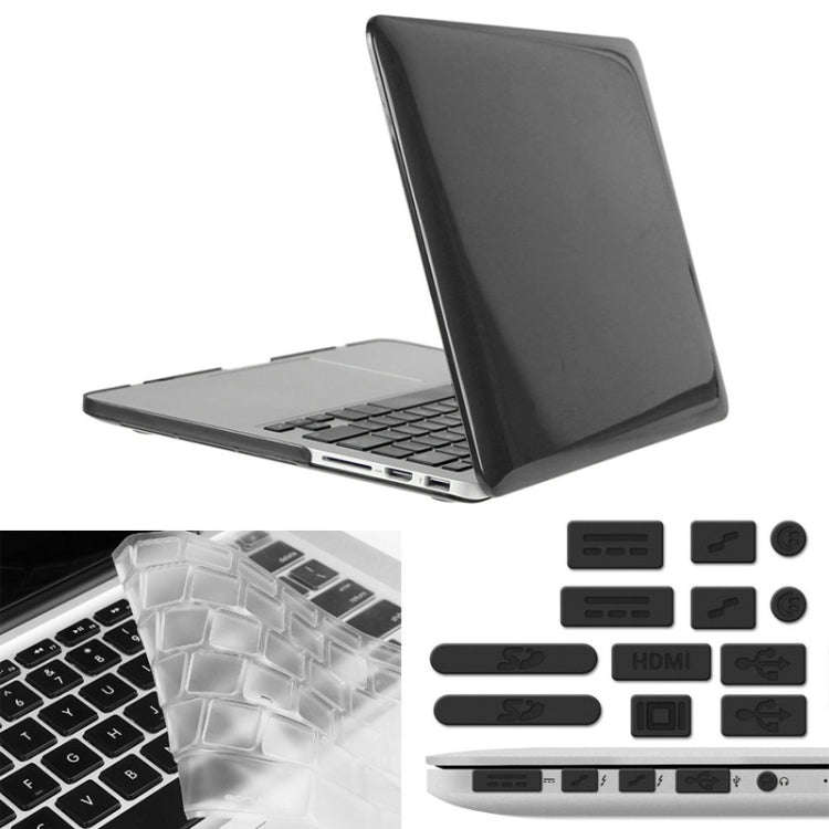 ENKAY for Macbook Pro Retina 15.4 inch (US Version) / A1398 Hat-Prince 3 in 1 Crystal Hard Shell ...